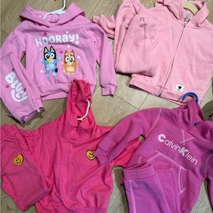 4 hoodie toddler girl sets Size 3T